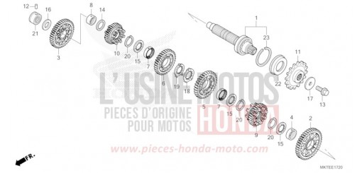 GETRIEBE (GEGENWELLE) ADV750S de 2025